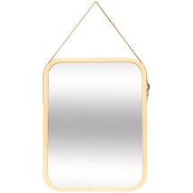 Wandspiegel mit lederriemen 45x35cm - 5five