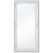 Maison Chic - Wandspiegel Spiegel Badzimmer Spiegel im Barock-Stil 100x50 cm Weiß BNTED379414 Bonnevie