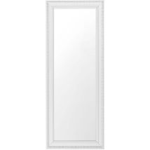 Wandspiegel Weiß 50 x 130 cm Antik Optik Kunststoff Rechteckig Klassisch