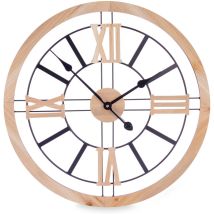 Gift Decor - Wanduhr Loft, mdf + Metall, 60 cm
