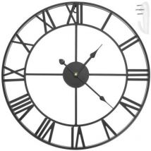 Materiauxbrico.com - Retro wanduhr - schwarz 66439195 66439195 66439195