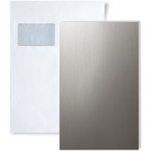 1 musterstück S-12431 Wallface titan brushed Deco Collection Dekorpaneel muster in ca. din A5 Größe