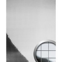 Wandverkleidung Wandpaneel Wallface 27378 M-Style Design Paneel Metall Mosaik Fliesen selbstklebend spiegelnd silber 0,96 qm