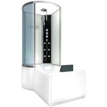 Acquavapore - Kombination Badewanne Dusche K50-R02-EC Duschtempel 100x170 cm