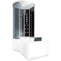 Acquavapore - Kombination Badewanne Dusche K55-R33 Duschtempel 100x170 cm