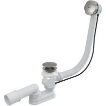 Alcadrain Ablaufgarnituren - Badewannenab- und -überlaufgarnitur, Länge 800 mm, Chrom A55KM-80