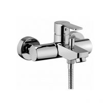 Wannenbatterie mit Umsteller Serie Rot RED022CR Verchromt - Messing