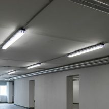 V-tac - Wannenleuchte led Feuchtraumlampe 127,5 cm Werkstattleuchte neutralweiß led 18 Watt led Röhre Garage, 1x T8 18W 1x 1700lm 4000K, 4er Set