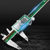 Tonffi - 1 Stück Digitaler Messschieber, 150mm/6 Zoll Präzision Schublehre Digital Edelstahl, Industrielle Messwerkzeuge großem LCD-Display Digital
