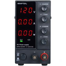 Decdeal - Wanptek NPS1203W 0-120 v 0-3 a Alimentation cc à découpage Affichage à 3 chiffres led Mini alimentation réglable de haute précision ac 115