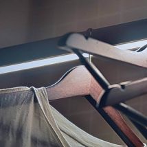 Hera Barra armario Led 24V 9,3W 1200mm 4000K Negro