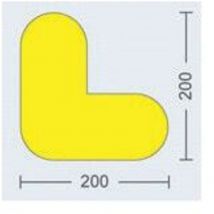 Kaiserkraft - Beaverswood Floor Signalling 200 x 200m m Blue 'l', Pack of 10