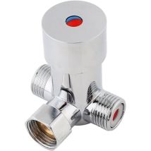 Warm- Und Kaltwassermischer, G1/2 Bsp 0-85°C Messing-warm- Und Kaltwassermischer, 3-wege-thermostat-duschmischer Für Automatische Armaturen