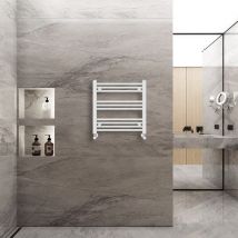 Warmehaus - Bathroom Ladder Radiator Straight White 600x600mm