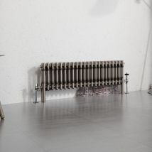 Traditional Radiator Raw Metal 300x1010mm Double Column - Warmehaus