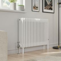 Warmehaus - Traditional 4 Column White Radiator Cast Iron Style Radiators 600 x 830mm