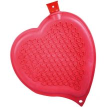 Wärmflasche Herzform rot