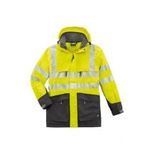 4PROTECT Warn-Wetterschutz-Jacke tampa leuchtgelb/grau 3415 Gr. s