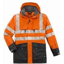 Warn-wetterschutz-jacke Tampa Leuchtorange/grau Größe 5xl