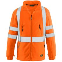 4 Protect Warnfleecejacke Seattle, leuchtorange, Gr. 2XL