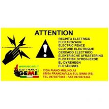 Señal De Peligro Aluminio For Cerco Eléctrico Gemi Eettronica