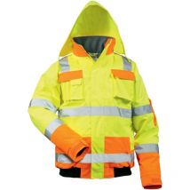 Warnschutz-Pilotenjacke Mats Gr. xxl gelb/orange 100% pes Feldtmann