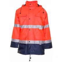 Planam - Warn-Wetterschutz Parka 2056 Gr. m orange/marine