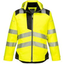 Portwest Warnschutz-regenjacke Mit Kapuze Gelb Xxxl