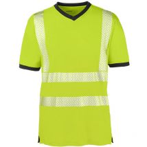 4PROTECT Warnschutz T-Shirt Miami leuchtgelb/grau 3431 Gr. L