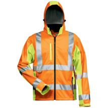 Warnsoftshelljacke Hoss Gr. l orange/gelb - Elysee