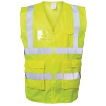 Gilet de signalisation albin taille l jaune en iso 20471 cl. en iso 13688
