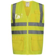 Gilet de signalisation albin taille xxxl jaune en iso 20471 cl. en iso 13688