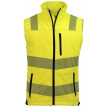 Warnweste 3XL gelb/schwarz Sicherheitsbekleidung Hochsichtbar