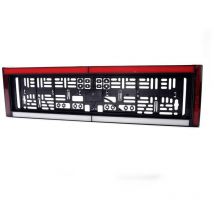 WAS - W253 2102 Porta targa, Riflettore, Luce di stop, Faro di profondità, Luce targa,(L x a x p) 584 x 163 x 32 mm