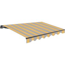Wasabi - Toldo Exterior Enrollable 3x2,5 agb Poliéster – Estructura Aluminio Antracita Inclinación Regulable