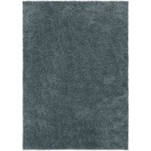 Waschbarer Hochflorteppich Soho Blau 200x290 cm benuta Flauschig Weich