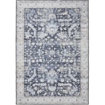 Waschbarer Teppich George Blau 300x400 cm benuta Flauschig Weich