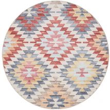 Waschbarer Teppich George Multicolor/Beige ø 120 cm rund benuta Flauschig Weich