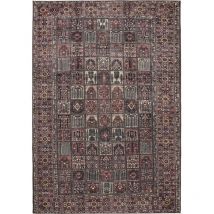 Waschbarer Teppich George Multicolor/Rot 120x170 cm benuta Flauschig Weich