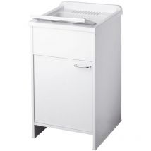 Waschbecken mit Schrank aus pvc Weiss 45x50 cm mod. Garden