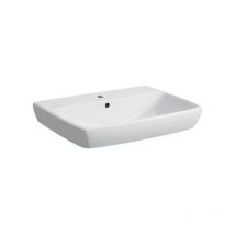 Geberit - Waschbecken 65 cm weiß glänzend Selnova Square - mit Kolonne