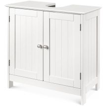 Skecten - Waschbeckenunterschrank Unterschrank Badezimmerschrank viel Stauraum mit 2 Türen,60×30×60cm,verstellbarer Einlegeboden Weiß