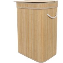 Wäschekorb aus Bambus mit Deckel luva, 80 l