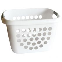 Wäschekorb Bimaterial 28l - Weiß - Laguelle