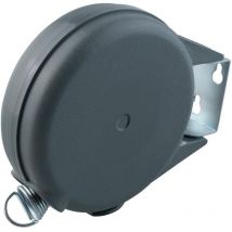 Wäscheleine mit 1 verstellbaren Seil (trägt bis zu 15 kg, ausziehbar auf bis zu 12 m Länge), graue Farbe