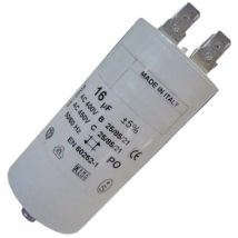 Fagor – Kondensator 16mF 450V – kompatibel für Waschmaschinen von Whirlpool, Ariston, Electrolux, AEG, Indesit, Zanussi, Bauknecht