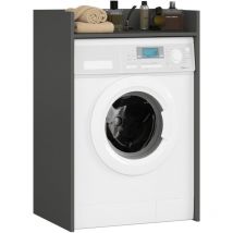 Waschmaschinenschrank fin Akord Graphitgrau 64 cm 1 Regalboden B64xH50xT98 cm
