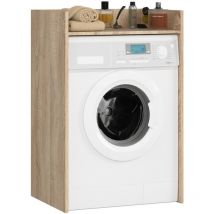 Akord - Waschmaschinenschrank fin Sonoma Eiche 64 cm 1 Regalboden B64xH50xT98 cm
