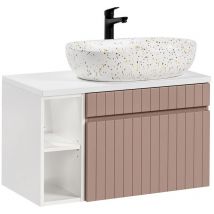 Petits-meubles - Waschtisch 80cm Zelie mit 1 Schublade, Rose