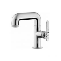 Ib Rubinetterie - Waschtischmischer komplett mit Clic-Clac 11/4 Uberlaufgarnitur Bold Lever B2200CC Chrom - Lever - Chrom